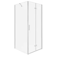 Kabiny prysznicowe - Kabina prysznicowa Style DR 90 x SC 80 CHR szkło transparentne 6 mm, profile chrom, drzwi składane KERRA - miniaturka - grafika 1