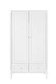 Szafy i szafki dla dzieci - Szafa 2 drzwiowa biała bianka - miniaturka - grafika 1