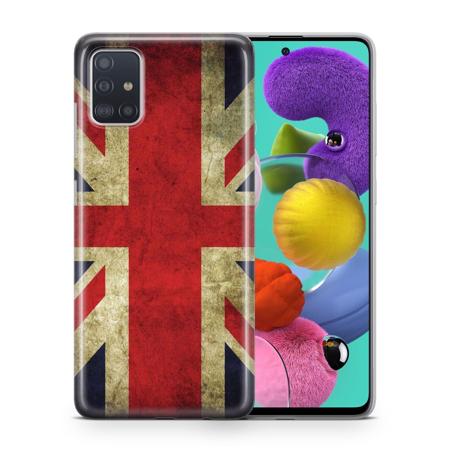 Etui na telefon komórkowy Pokrowiec ochronny na Samsung Galaxy A70 Etui Pokrowiec Torba Zderzak Etui TPU, Model: Samsung Galaxy A70, Wybierz wzór: Flaga Anglii