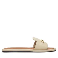 Klapki i japonki damskie - Klapki Tommy Hilfiger FW0FW08420 Beżowy - miniaturka - grafika 1