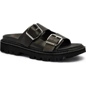 Klapki i japonki damskie - Tommy Jeans Skórzane klapki - miniaturka - grafika 1