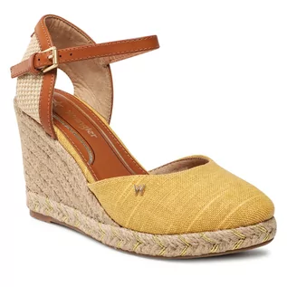 Espadryle damskie - Wrangler Espadryle Brava WL21590A Yellow 073 - grafika 1