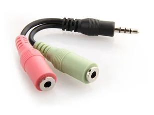 Delock Adapter mini Jack 4 pin - 2x mini Jack M-f - Adaptery i przejściówki - miniaturka - grafika 2
