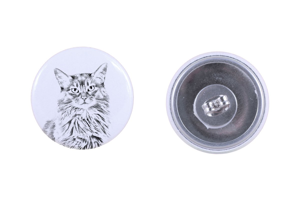 Somali - kolczyki z ukochanym kotem, własne foto, idealny gadżet dla miłośników kotów marki Art.-Dog