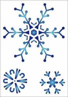 Szablony wielokrotnego użytku, Śnieżynki - Zabawki kreatywne - miniaturka - grafika 1