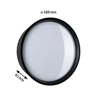 Lampy ogrodowe - Paulmann Platomo kinkiet zewnętrzny LED czarny - miniaturka - grafika 1