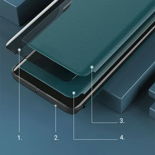 Eco Leather View Case elegancki futerał etui z klapką i funkcją podstawki iPhone 13 Pro czarny - Etui i futerały do telefonów - miniaturka - grafika 9