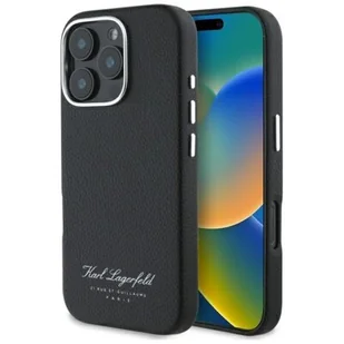 Etui KARL LAGERFELD Hotel RSG do Apple iPhone 16 Pro Max Czarny | Bezpłatny transport - Etui i futerały do telefonów - miniaturka - grafika 1