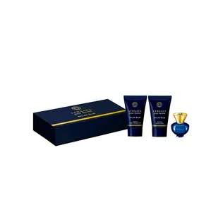 Versace Pour Femme Dylan Blue Zestaw Miniatura Woda Perfumowana 15 ml + Żel 25 ml + Balsam 25 ml - Zestawy perfum damskich - miniaturka - grafika 1