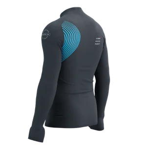 COMPRESSPORT Bluza do biegania męska WINTER TRAIL POSTURAL LS TOP magent/hawaiian - Bluzy sportowe męskie - miniaturka - grafika 8