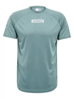 Koszulki sportowe męskie - Hummel Koszulka sportowa "Topaz" w kolorze turkusowym - grafika 1