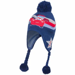 Czapka dziecięca Disney Cars - Stylowy komfort na chłodne dni Granatowa 48 cm - Czapki dla dzieci - miniaturka - grafika 1
