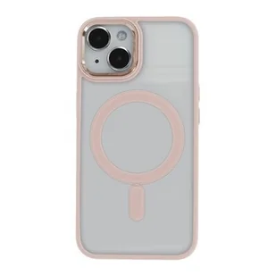 Etui TECTO SHIELD Satin Elegant Mag do Apple iPhone 13 Przezroczysto-różowy - Etui i futerały do telefonów - miniaturka - grafika 1