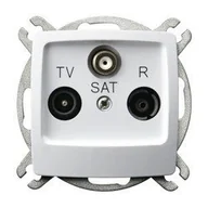 Gniazdka elektryczne - Ospel elektro Gniazdo RTV-SAT końcowe - Karo GPA-SS/M/00 - miniaturka - grafika 1