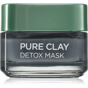 L'Oréal Paris Maska Dermo Expertise Pure Clay Detox  50 ML, czarna 50 ml 3600523305957 - Maseczki do twarzy - miniaturka - grafika 1