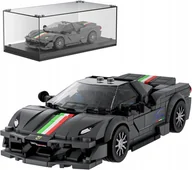 Klocki - Zestaw Klocków SPEED CHAMPIONS Ferrari 488 Pista MOULD KING 27068 + Gablota - miniaturka - grafika 1