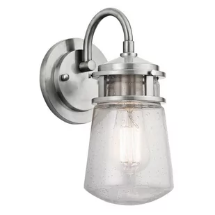 Kichler Lyndon kinkiet elewacyjny IP45 srebrny KL-LYNDON2-S-BA - KL-LYNDON2-S-BA - Lampy ogrodowe - miniaturka - grafika 1