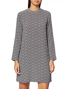 Superdry Damska sukienka typu studio L/S Woven Mini Casual Dress, London Floral Black, L - Sukienki - miniaturka - grafika 1