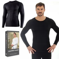 Koszulki męskie - BRUBECK LS11600 koszulka męska termo WEŁNIANA - XL - miniaturka - grafika 1