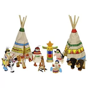 Goki indiańska wioska z wigwamami - Lalki dla dziewczynek - miniaturka - grafika 1