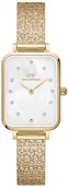 Zegarki damskie - Zegarek Daniel Wellington DW00100582 Quadro Lumine Pressed Piano Gold 20mm - - miniaturka - grafika 1