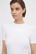 Koszulki sportowe damskie - Calvin Klein t-shirt damski kolor biały K20K206553 - miniaturka - grafika 1