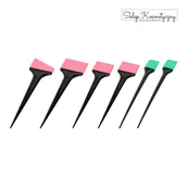 Pozostałe akcesoria fryzjerskie - Zestaw silikonowych pędzli do nakładania farb - miniaturka - grafika 1