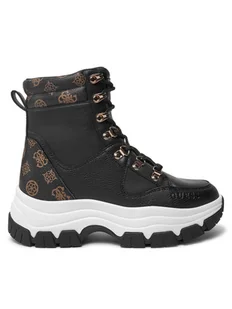 Guess Botki Bliza FLFBLI FAL12 Czarny - Botki damskie - miniaturka - grafika 1