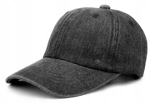 Czapka z daszkiem Bejsbolówka JEANSOWA modna CZARNA Pako Jeans - Czapki i chusty sportowe męskie - miniaturka - grafika 1