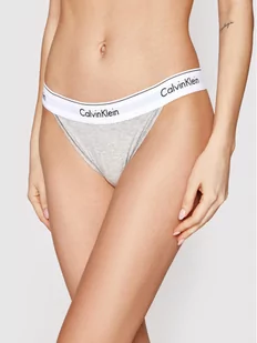 Calvin Klein Underwear Figi klasyczne Tanga 000QF4977A Szary - Majtki damskie - miniaturka - grafika 1