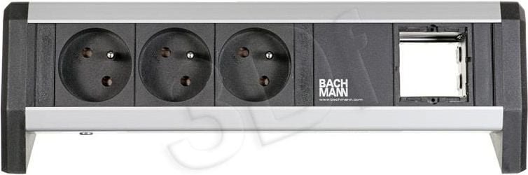 Listwa zasilająca Bachmann 3 gniazda czarna 902.004