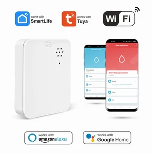 Czujnik zalania WiFi TUYA SmartLife NEW alarm dźwiękowy - Akcesoria do monitoringu - miniaturka - grafika 1