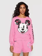 Bluzy damskie - Fracomina Bluza DISNEY FD22ST9052F409N5 Różowy Over Fit - miniaturka - grafika 1