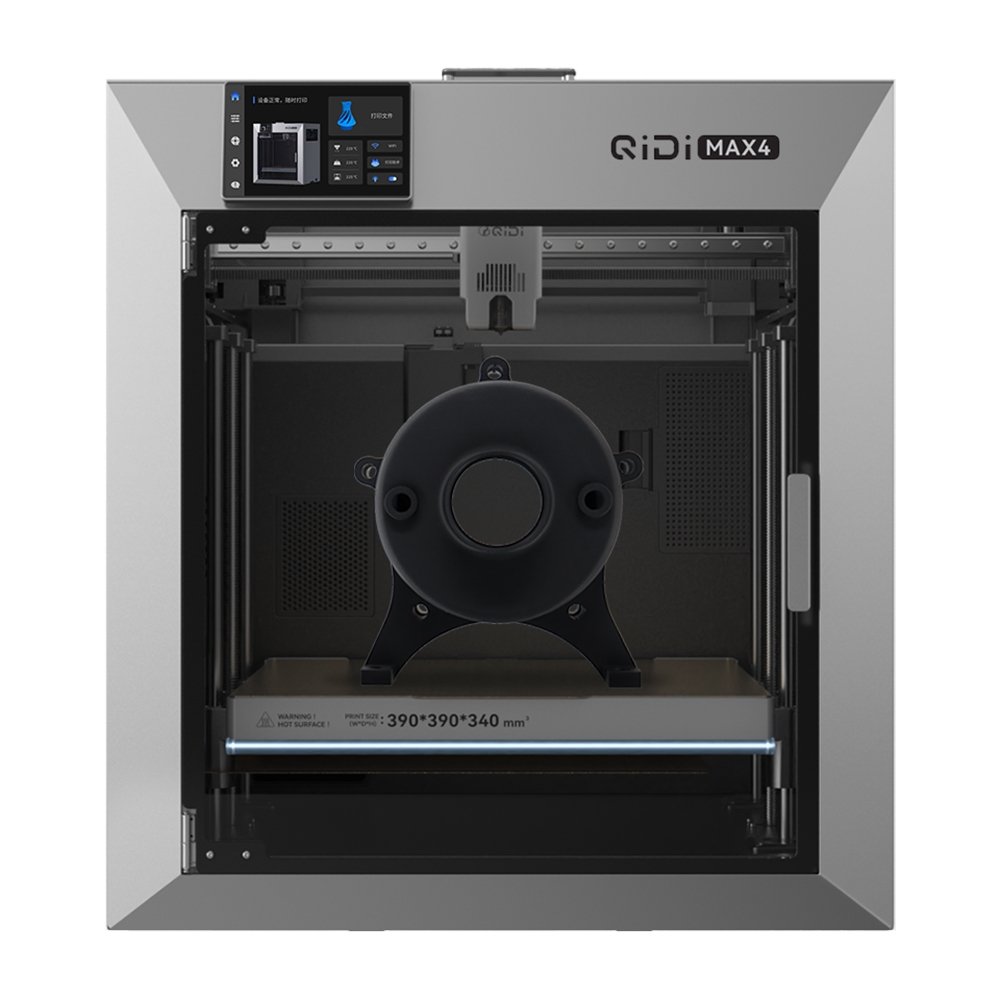 QIDI Max4 3D Printer CoreXY System 800mm/s Speed 370℃ High-Temp 65℃ Heated Chamber 390×390×340mm Build Volume AI Ca 1299290EUDF
