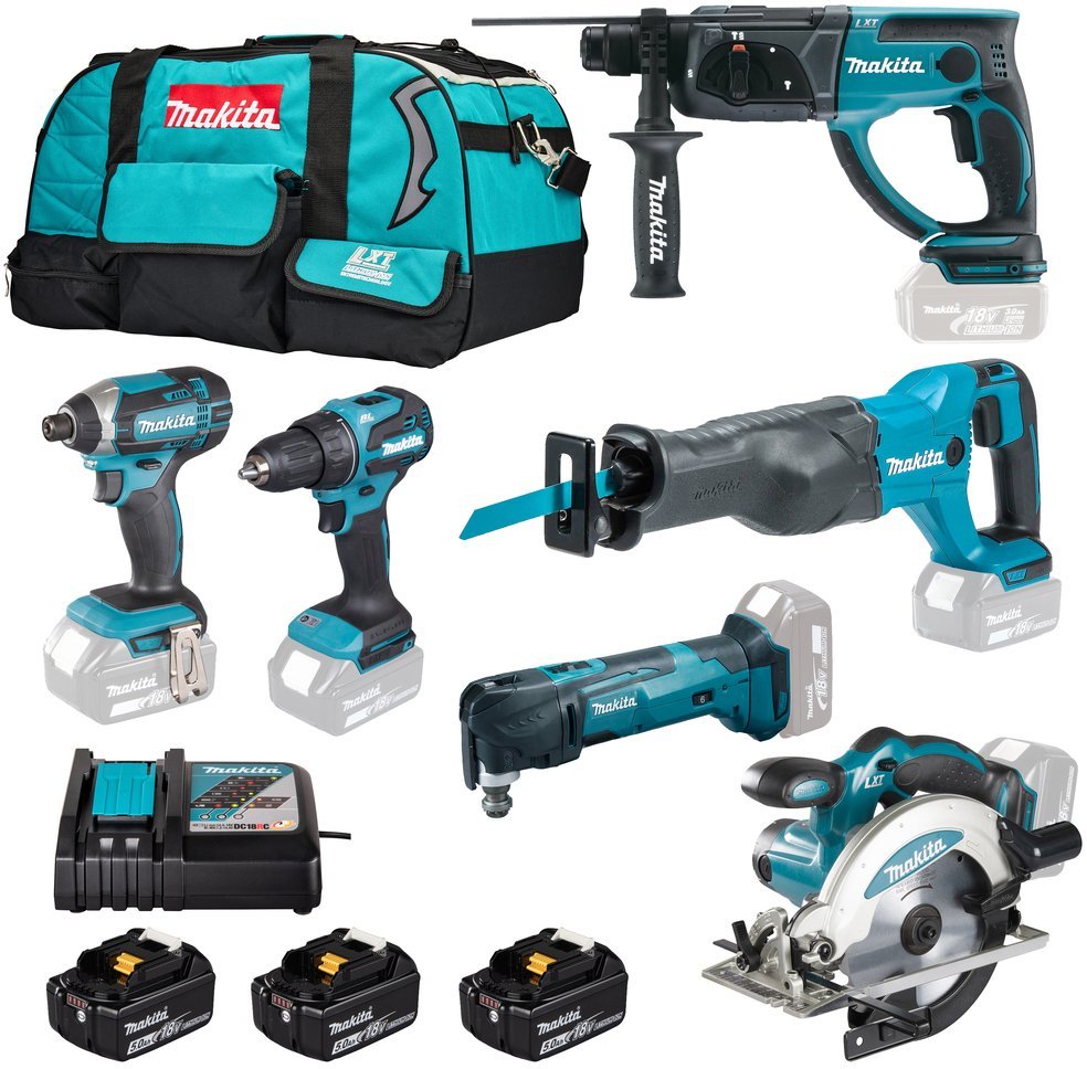 Makita Zestaw narzędzi TOOL SET DLX6135TX1 3X5 AH 18V