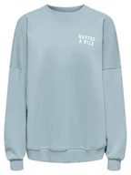 Bluzy damskie - ONLY Bluza Stina 15357086 Błękitny Regular Fit - miniaturka - grafika 1
