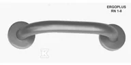 Akcesoria dla osób starszych i niepełnosprawnych - Poręcz prosta Ergoplus, 300 mm, Inox, wykończenie powierzchni satyna - miniaturka - grafika 1