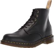 Kozaki damskie - Dr. Martens Męskie wegańskie buty 101, modne kozaki, 45 EU, czarny, 37 EU - miniaturka - grafika 1