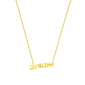 Łańcuszki - Pozłacany Łańcuszek "Dream" - Pr. 925 - miniaturka - grafika 1