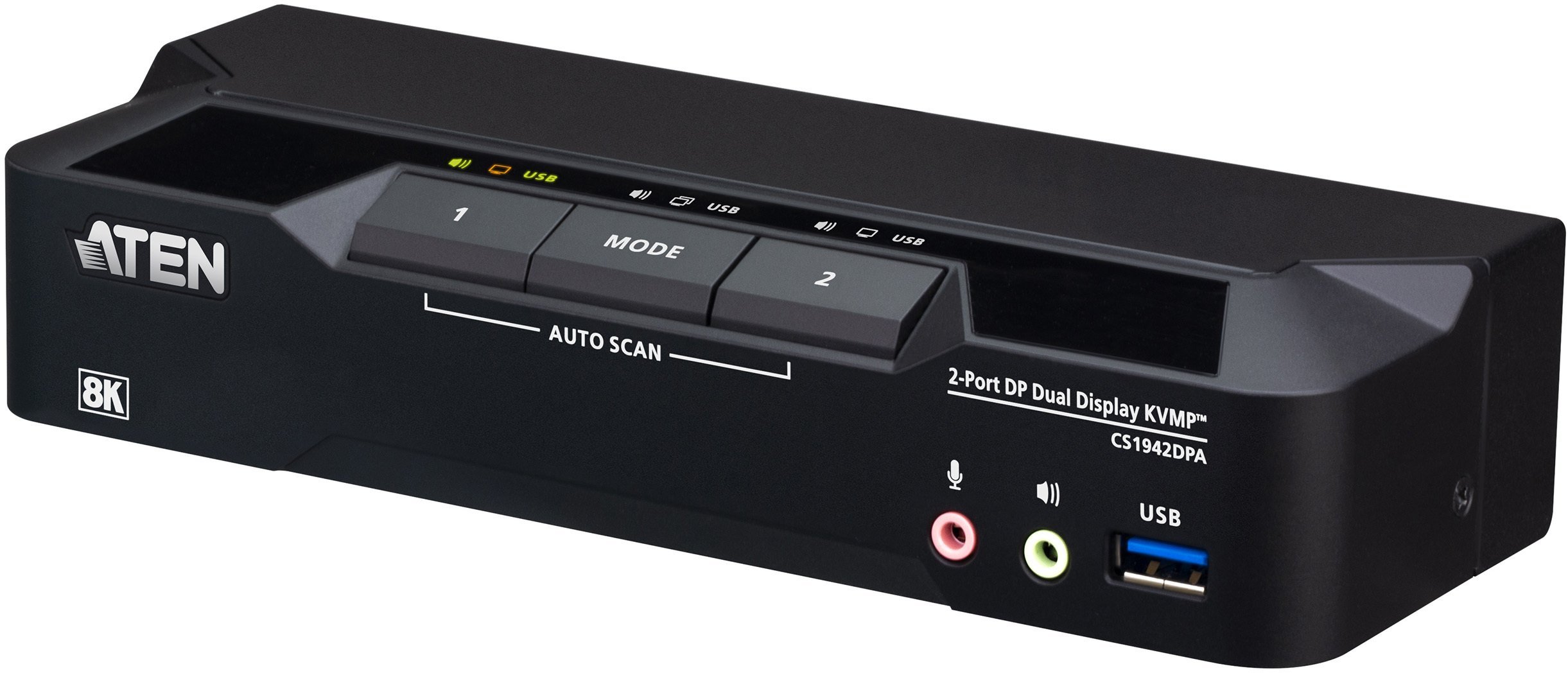 Przełącznik Aten Prze��cznik 2-Port USB 3.0 8k DP Dual Display KVMP 4711581520547