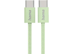 Kabel USB-C HAMA Data Fabric 1m Zielony - Kable - miniaturka - grafika 1
