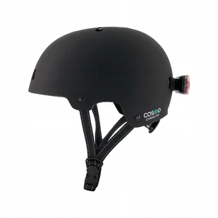 Kask rowerowy Cosmo Connected Evasion rozmiar S/m 53-58 cm czarny - Kaski rowerowe - miniaturka - grafika 1