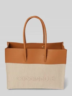 Torba shopper z wyhaftowanym logo model ‘MYRTHA’ - Torebki damskie - miniaturka - grafika 1