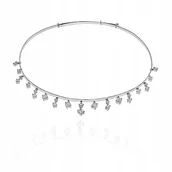 Naszyjniki - Srebrny Choker Cyrkonie Pr. 925 - miniaturka - grafika 1