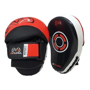 Rival Tarcze Bokserskie Łapy RPM7 Fitness Plus Punch Black/Red - Tarcze i łapy - miniaturka - grafika 1