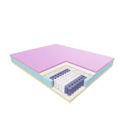 Materace - JANPOL ENYO - materac kieszeniowy, sprężynowy, Rozmiar - 80x200, Pokrowiec - Silvercare - miniaturka - grafika 1