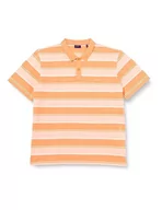Koszulki męskie - GANT Męska koszulka polo Multi Stripe Ss Pique, Apricot Orange, M - miniaturka - grafika 1