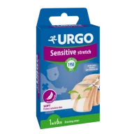 Apteczki i materiały opatrunkowe - Urgo Sensitive Stretch Opatrunek 1 m x 6 cm, 1 sztuka - miniaturka - grafika 1