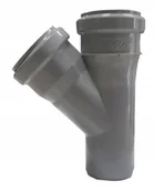 Łączniki, trójniki, kształtki - Wavin Trójnik HT/PP 50x50x50/45 popiel sanitarny - miniaturka - grafika 1