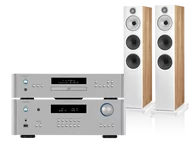 Zestawy stereo - Rotel RA-1572 MkII (srebrny) + RCD-1572 MkII (srebrny) + 603 S3 (dąb) - miniaturka - grafika 1